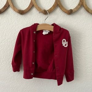 University of Oklahoma baby sweatshirt